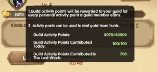 guild activity points afk arena