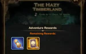 the hazy timberland rewards