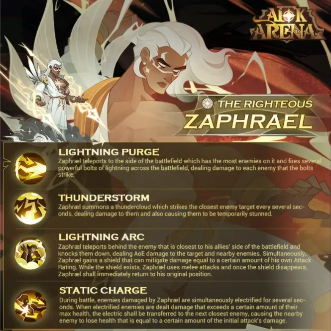 afk arena zaphrael new hero